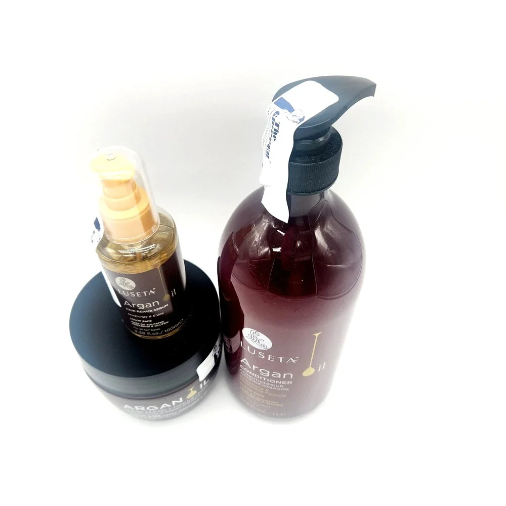 Luseta‎ Argan Oil Conditioner, Hair Mask & Repair Serum Set – Nourishing 3 Pack